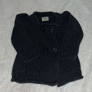 Nevada 6 month black button up knit sweater